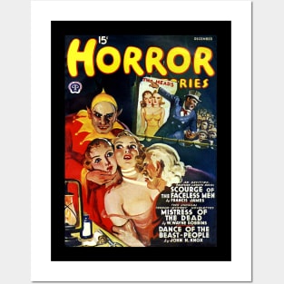 Horror Stories Magazine Cover December 1940 Posters and Art